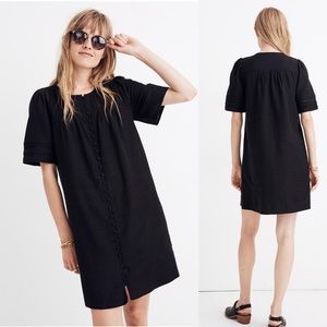 Madewell Pleated Button-Front Shift Dress